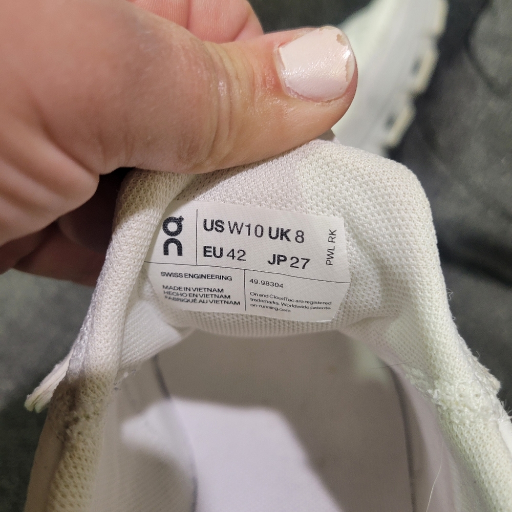 On Cloud Women's Cloudaway White/Gray Running Athletic Shoes Size 10 - Picture 9 of 10